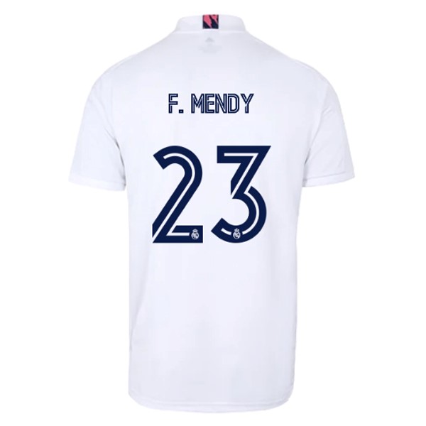 Camiseta Real Madrid 1ª Kit NO.23 F. Mendy 2020 2021 Blanco